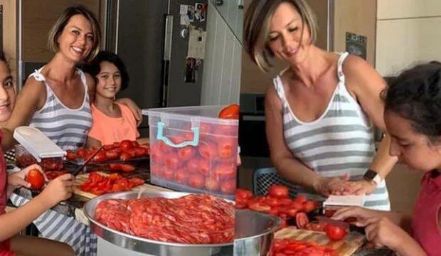 Açelya Akkoyun’dan kışa hazırlık! Konserve yaptı