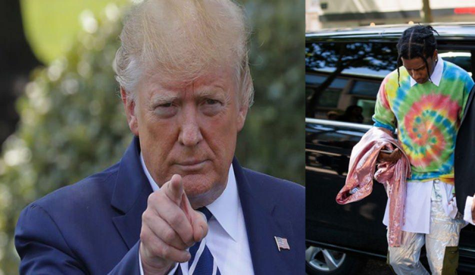 Donald Trump, rapçi ASAP Rocky’in gerisini kolladı!