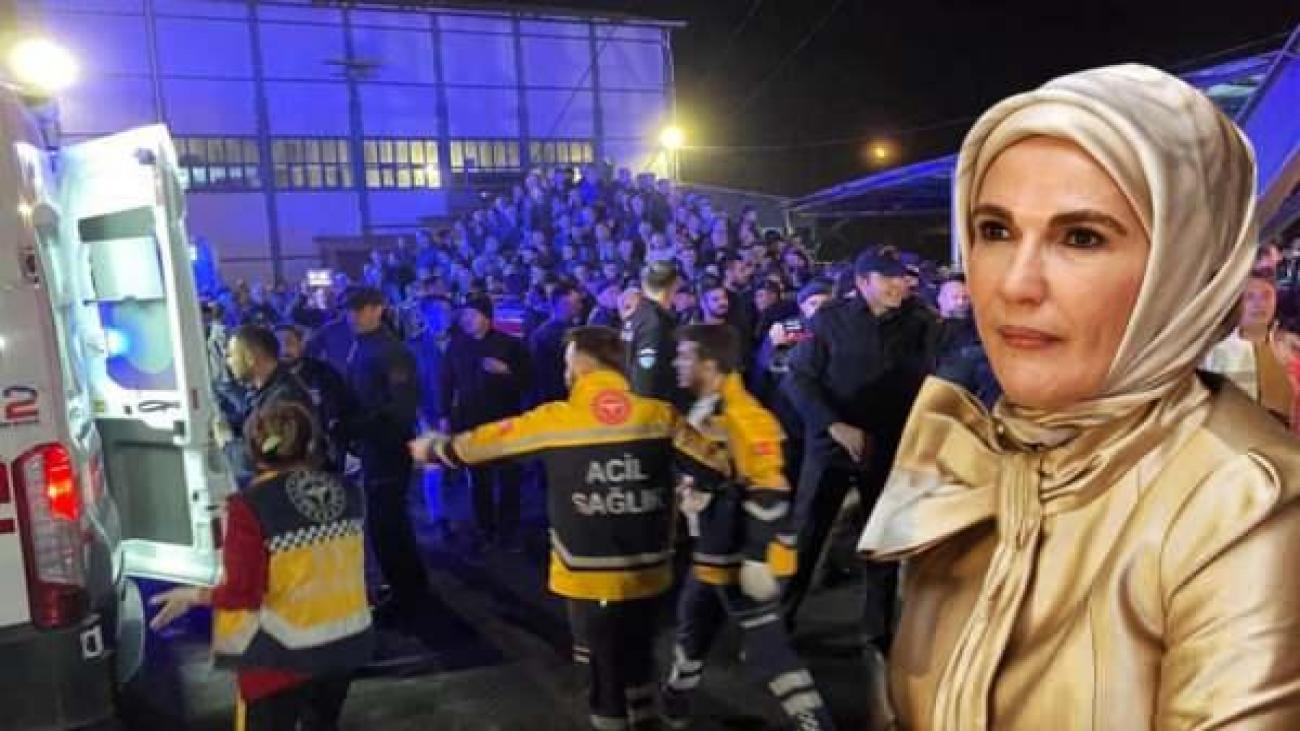 Emine Erdoğan maden kazası için taziye bildirisi yayınladı!