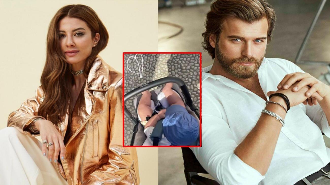 Kıvanç Tatlıtuğ’un altın saçlı oğlu 7 aylık oldu! Ünlü çift Kurt Efe’yi denizle tanıştırdı