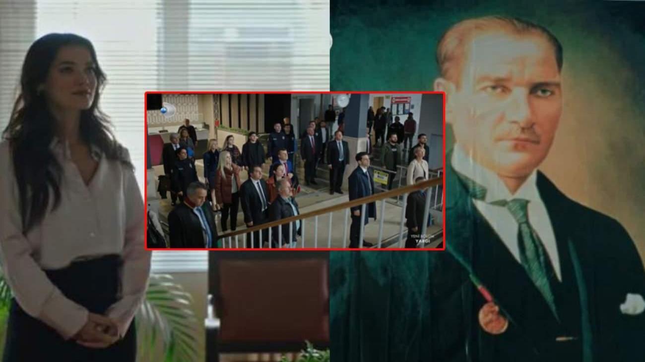 Yargı dizisi 1 dakikalığına hürmet duruşuna geçti! 10 Kasım sahnesi damga vurdu